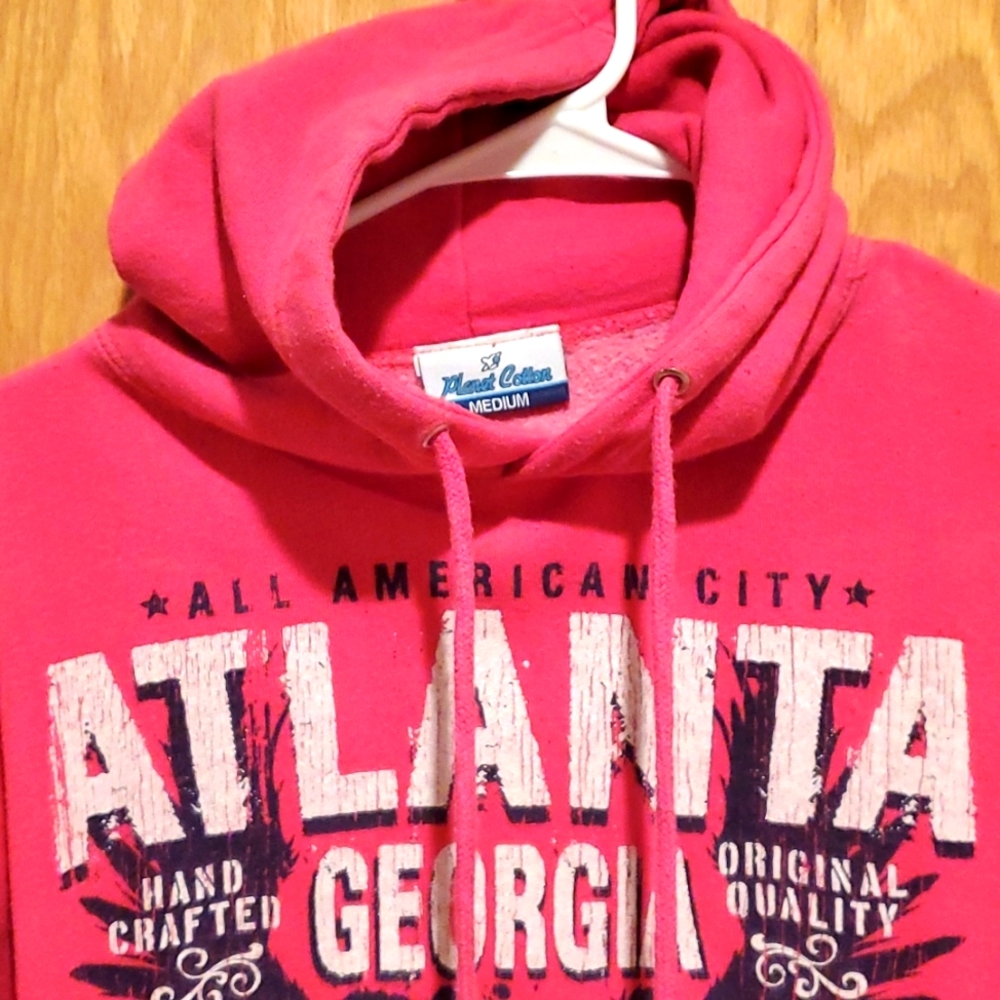 Planet Cotton, Size Med, Pink/Blue/White Sweatshirt